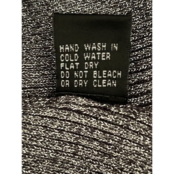 Vintage Y2K Turtleneck Tank Sz S Metallic Gunmetal Cybercore Rave Edgy Glam NWT - Picture 11 of 11